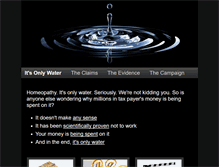 Tablet Screenshot of itsonlywater.org
